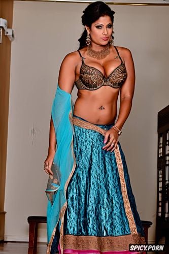 milf, six pack abs, lehenga, another face, 35 years, extra huge boobs