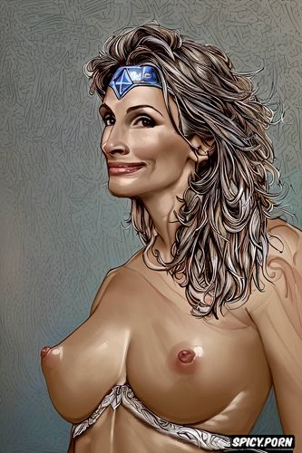 long neck, hairy pussy, wonderwoman, so incredibly realistic