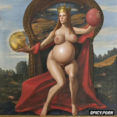 masturbating, virgin mary nude, holy, renaissance painting, spreading legs