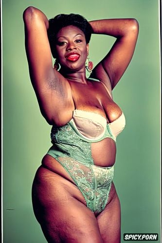 perfect anatomy, perfect face, round wide hips, ebony, photorealistic