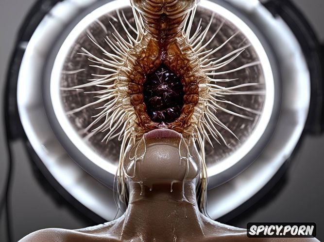 facehugger sperm pumps inside young pussy, pov, facehugger pumps sperm into pregnant teen