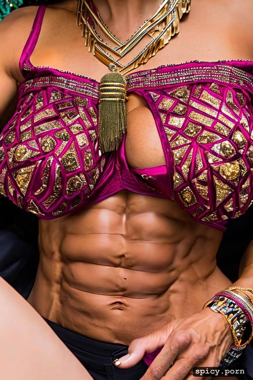 huge boobs, lehenga, sexy, close up, asian woman, waist chain