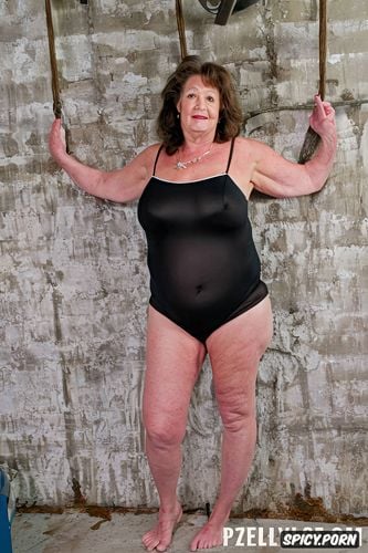 full body photo, large areolas, dark areolas, long legs, czech sixty year woman
