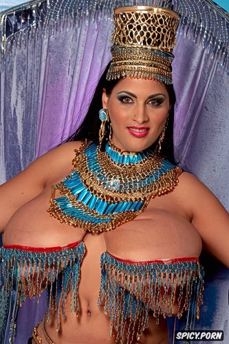 jewelry, full view, gorgeous1 8 egyptian bellydancer, front view
