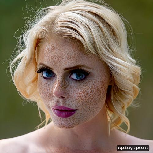 exposed erect nipples, highres, tanlines, freckles 0 5, rose mciverl
