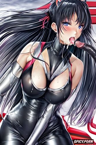 tiny tits, elegant, long hair, black hair, racing team kinky deepthroat race queen japan