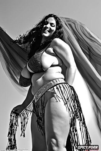 performing on stage, seductive, gorgeous persian belly dancer