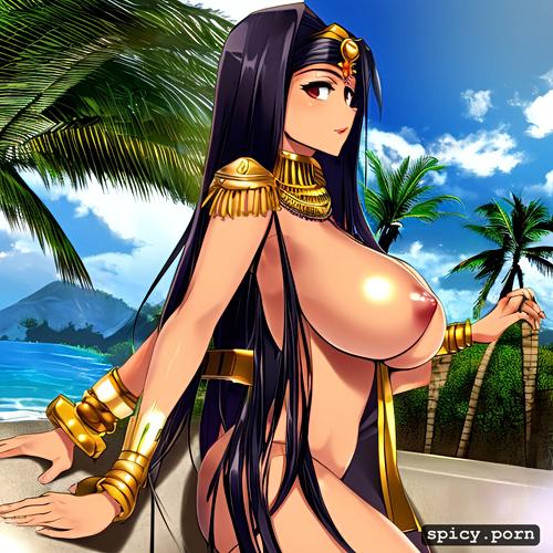 cleopatra, 20 years old, sunbathing, big breasts, thai milf