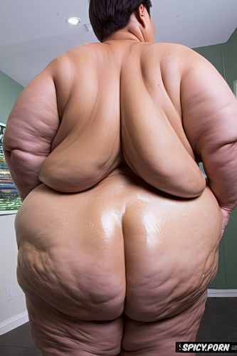 enormous round ass, vibrant colors, oiled skin, perfect anatomy