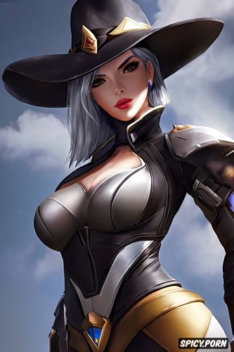 ultra detailed, ashe overwatch tight outfit portrait beautiful face masterpiece