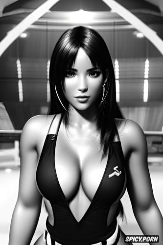 pouty lips, masterpiece, beautiful face, shy, innocent, tifa lockhart