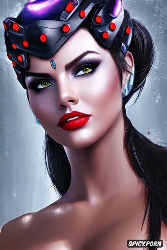 ultra detailed, widowmaker overwatch tight outfit portrait beautiful face masterpiece