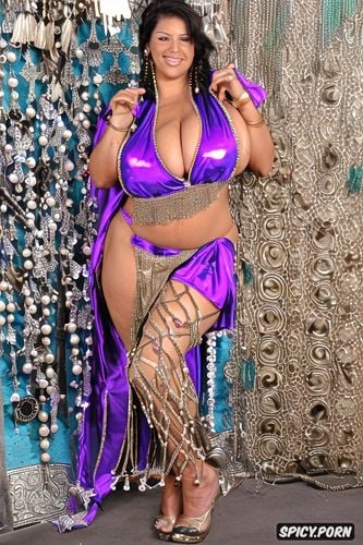 busty1 65, colorful beads, gorgeous1 7 arabian bellydancer, full1 7 view