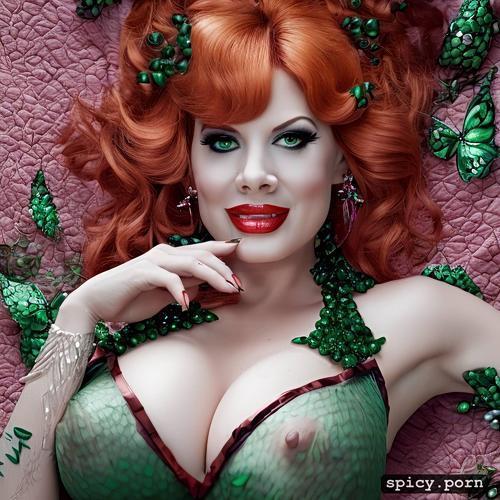 dramatic, lucille ball as poison ivy gorgeous symmetrical face