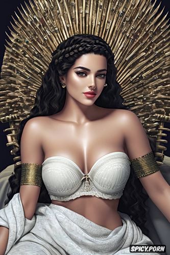 medium soft perky perfect natural tits, game of thrones, sultry smirk