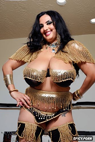 huge saggy boobs, performing on a dance floor, gorgeous1 8 voluptuous egyptian bellydancer