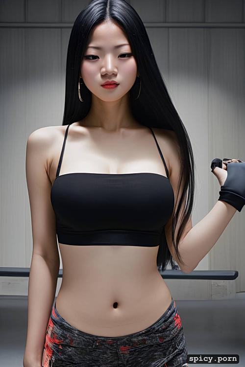 chinese female, beautiful face, hot body, medium tits, blouse