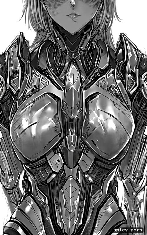 techno organic exoskeleton armor, byjustpixels, human, fs, sketch