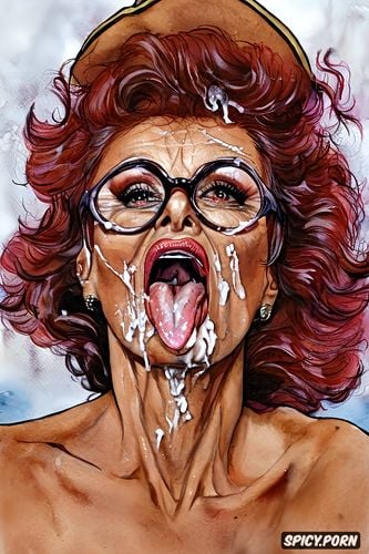 demented, sofia loren out of her mind, madwoman, insane gilf