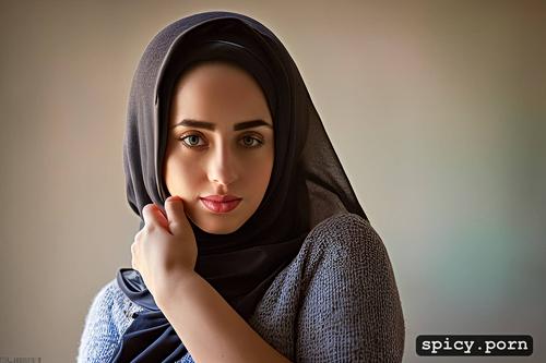 masterpiece, 8k covered in, hijab teen muslim teen 18 years old muslim woman big tits realistic high resolution
