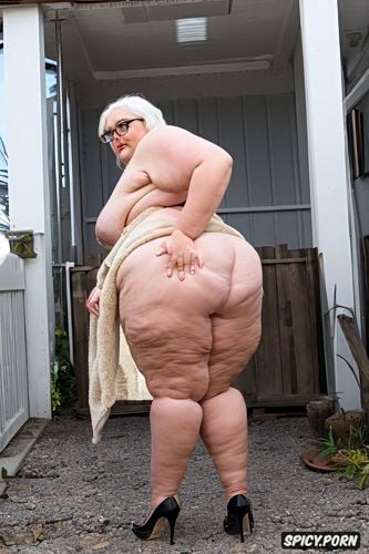 short hair, big hips, ssbbw woman, glasses, big ass, big tits