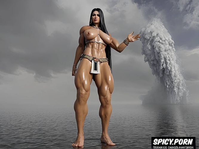 big ass, ultrarealistic masterpiece, white skin, storm, confident expression