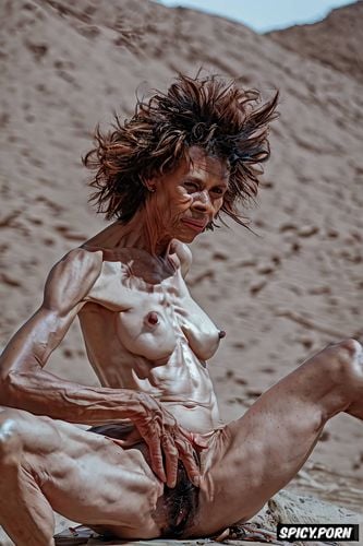 no body fat, skeletal body, thin arms and body, oiled body, realistic pussy