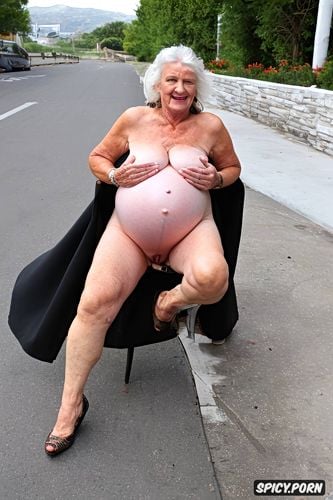 split pantie, spreading legs, old granny german, full view, pregnant