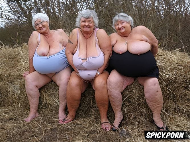 dirty grannies, y o, tongues out, very huge massive tits, old grannies y o