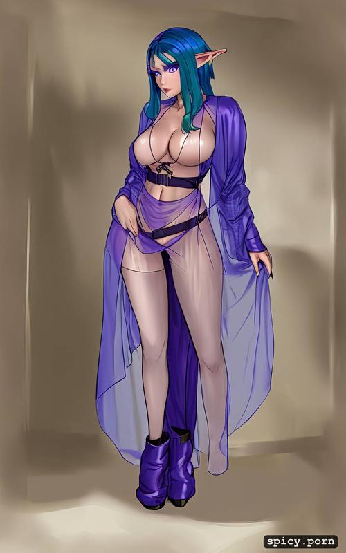 pretty female, chastity belt, hy1ac9ok2rqr, silk robe, purple eyes