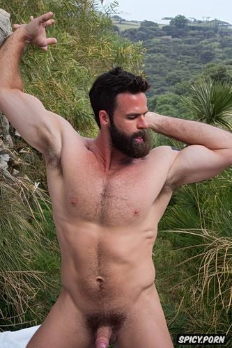 athletic, erect penis, luscious semen, hairy armpits, male penis cm