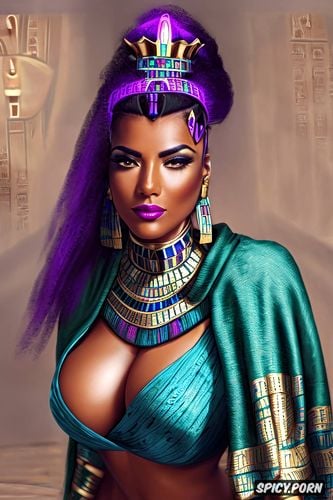 sombra overwatch femal pharaoh ancient egypt egyptian pyramids pharoah crown royal egyptian robes beautiful face topless