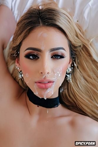 choker, beautiful, looking at you, seductive, high quality professional photograph of a gorgeous spanish teen female making you cum pov