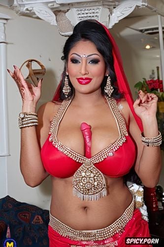 thick body type, gorgeous village real woman, red lipstick, wide broad hips