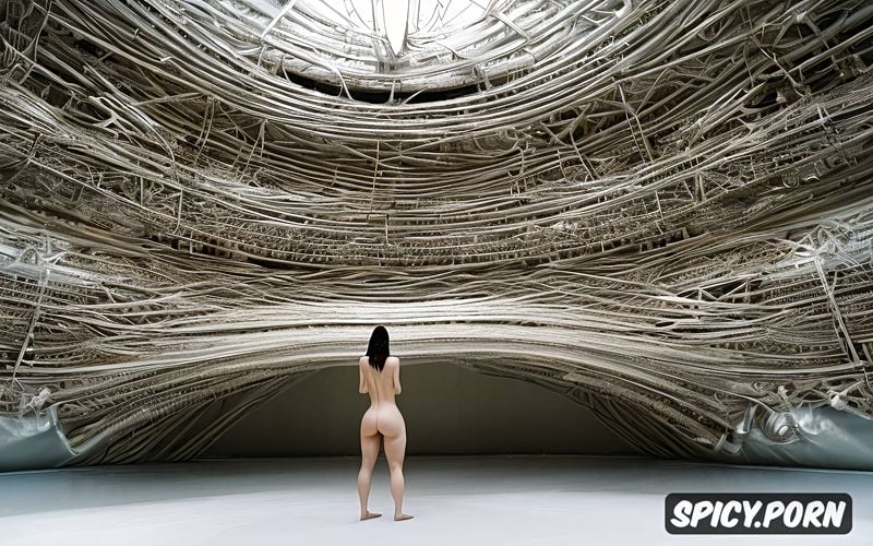 sephia effect, spines, alien cinematic, digital art, woman, tentacles