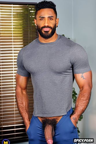 squared jaw, master, arab race, gay arab dominant male, bodybuilder