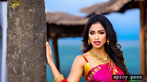beautiful, sri lankan, sexy dress