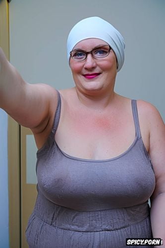 selfie, big broad shoulders, vibrant colors, look tits, pink lipstick