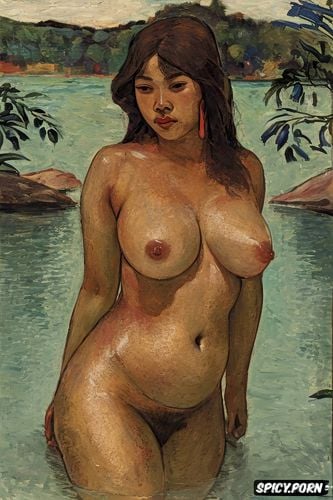 franz marc, fat belly, wide hips, pierre bonnard ernst kirchner nudes bathing in lake