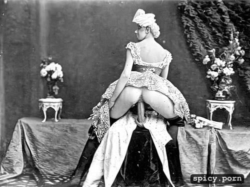 elaborate court dress, 19th century 18 yo russian grand duchess spread legs black dick in ass
