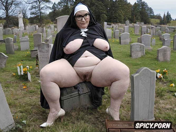 tits out, year old, fat legs, obese, big piss, traditional catholic nun