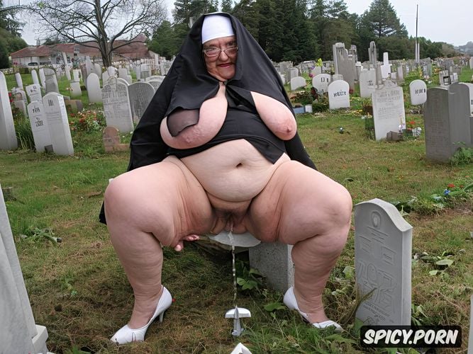 tits out, year old, fat legs, obese, big piss, traditional catholic nun