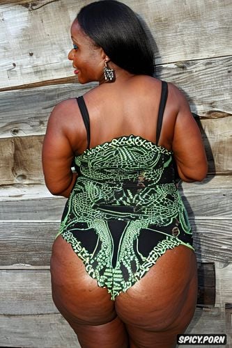 cellulite all over body, huge colossal round ass, extremely thick wide hips