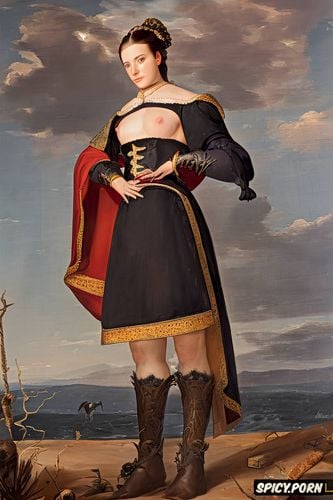 long neck, lord of thunder, fat thighs, velazquez oil painting