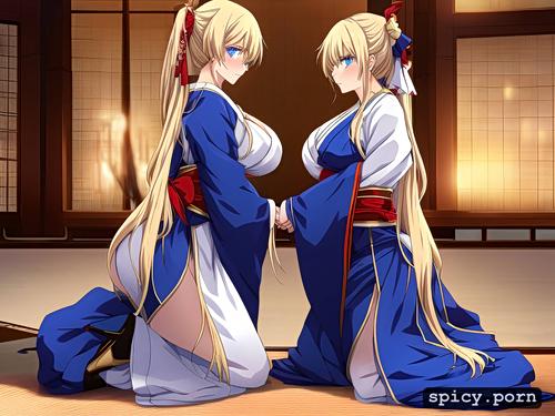 kimono, best quality, big ass, kneeling, masterpiece, big huge huge breasts