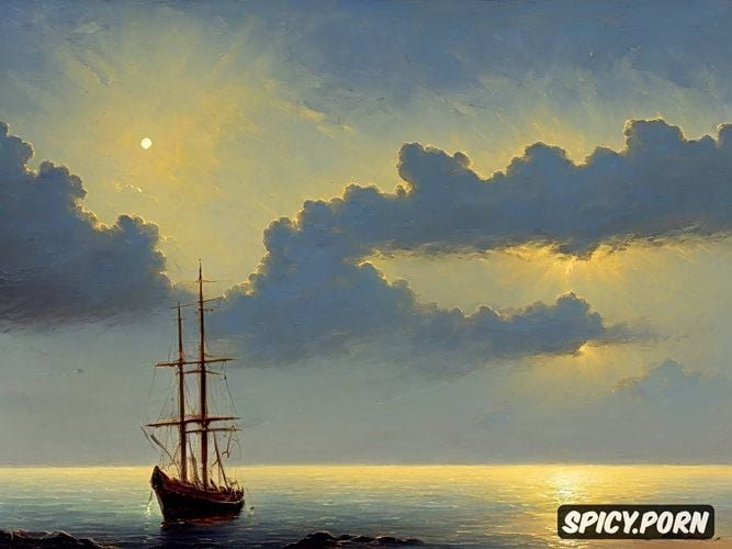 despite the fact that the ship was destroyed, night nineteenth century painting impressionist painting