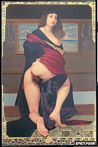 cranach, smoke, anatomically correct, hairy vagina, unveiling her ass
