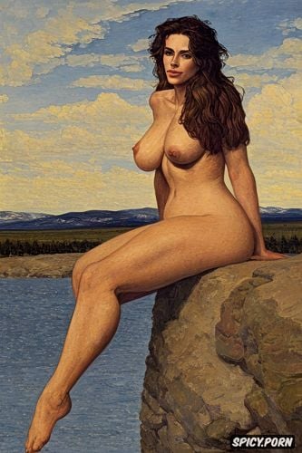 john singer sargeant painting, fat thighs, julia roberts naked in alaska