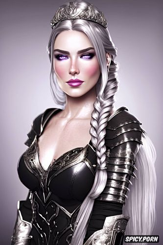 female knight, full lips, small firm perfect natural tits, ultra detailed portrait