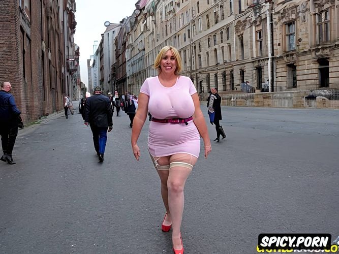 large aerolas social realism photo, small nose, very cute fat face very fat amateur mature fat housewife from poland